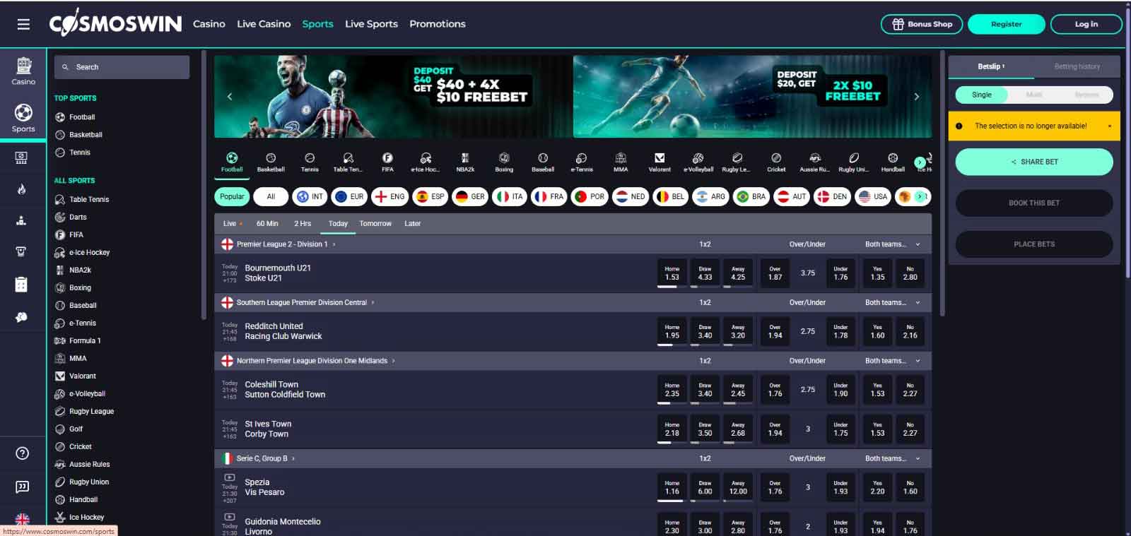 Cosmoswin-sport-betting