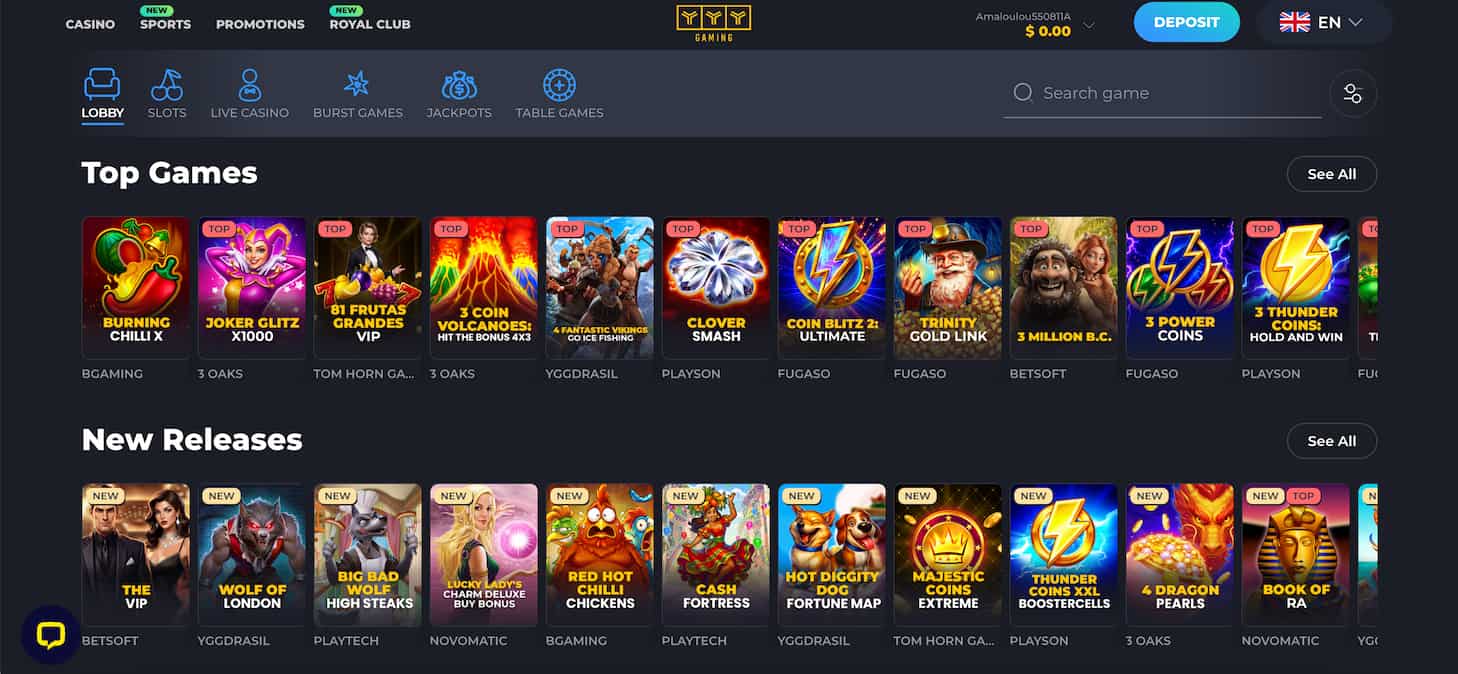 yyy online casino section